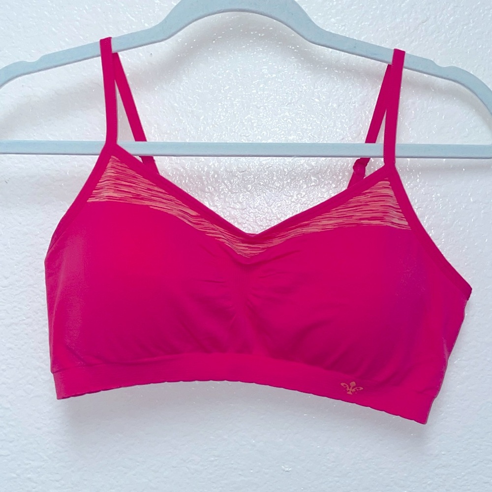 Lily of France Pink Bra with Stretchy Material